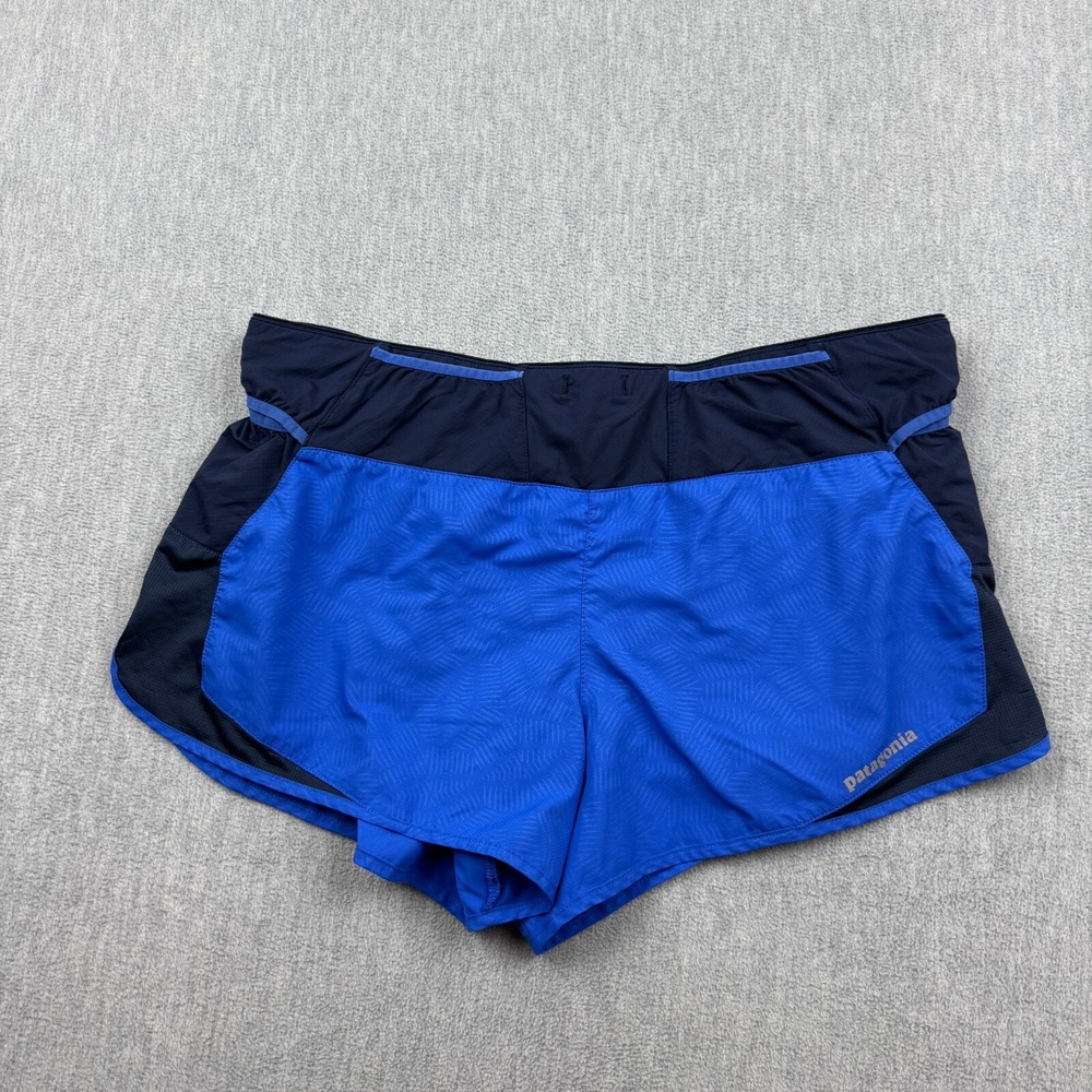 Patagonia Shorts Womens Medium Blue Stretch Strider Pro 2.5" Lined Running 24656